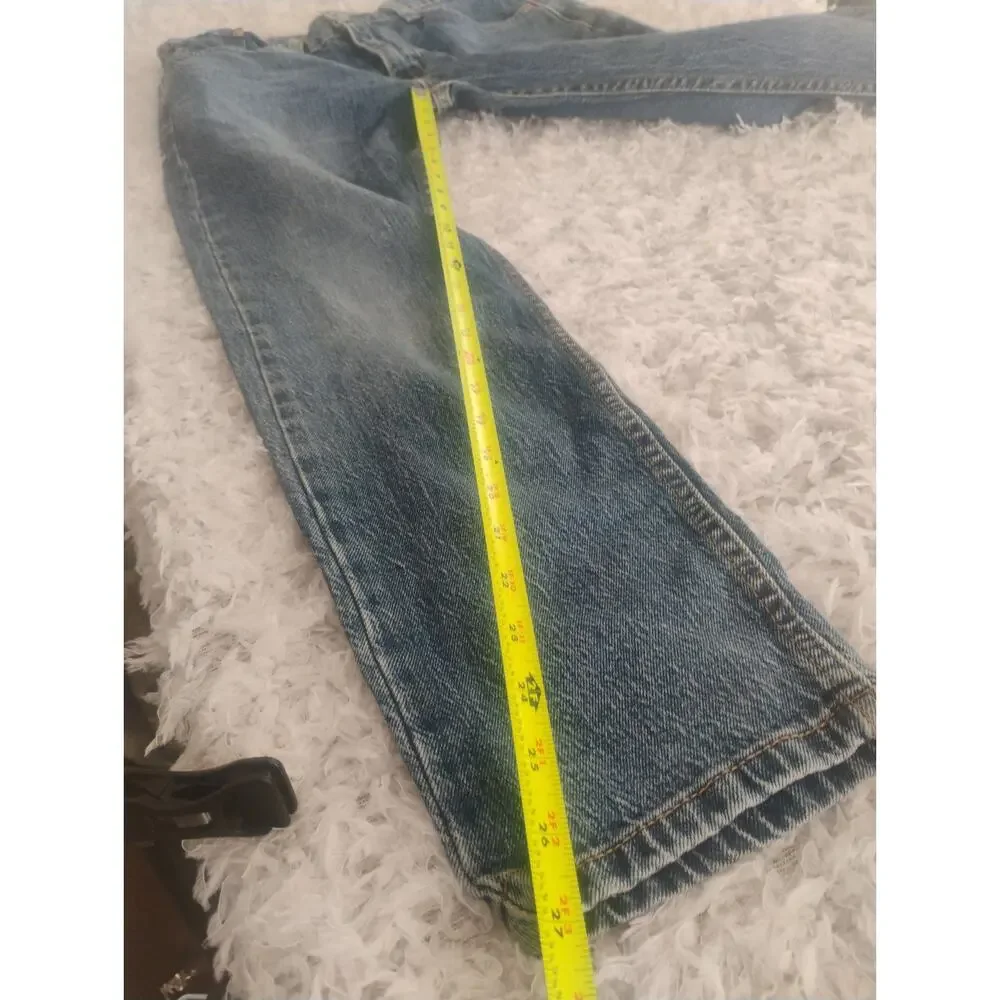 Levi’s 502 Taper Fit Jeans Men’s 30x30 Medium Wash Blue Denim Red Tab Work Pants